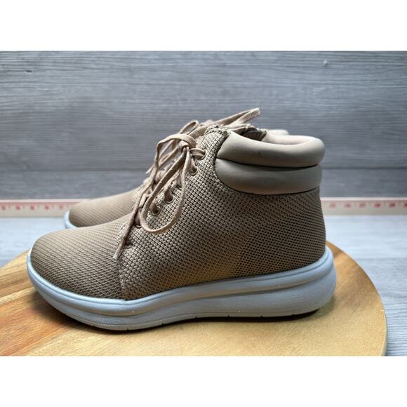 CLOUDSTEPPERS by Clarks Washable Knit Boots Ezera Tie Sand Womens 5 main image 6